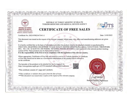 Free Certificate SB-1